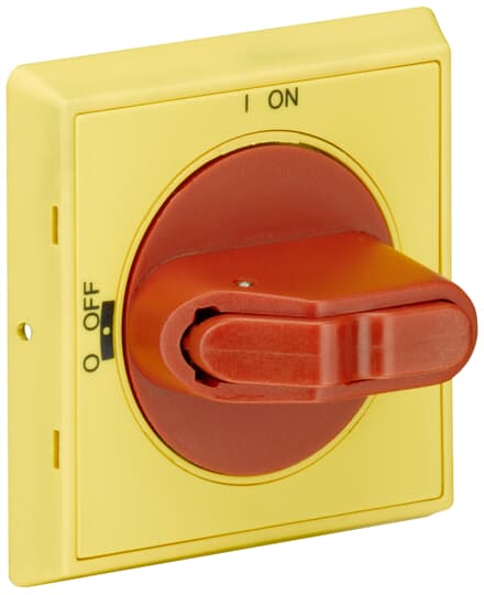 MSHD-LY Handle, IP64, red/yellow, (Sarı/Kır.Döner Kur.Kolu Motor Koruma Şalteri İçin)