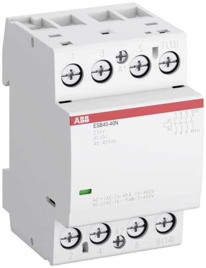 ESB40-31N (Tesisat Kontaktörü 230AC/DC,40A(AC1),3N/A+1N/K)