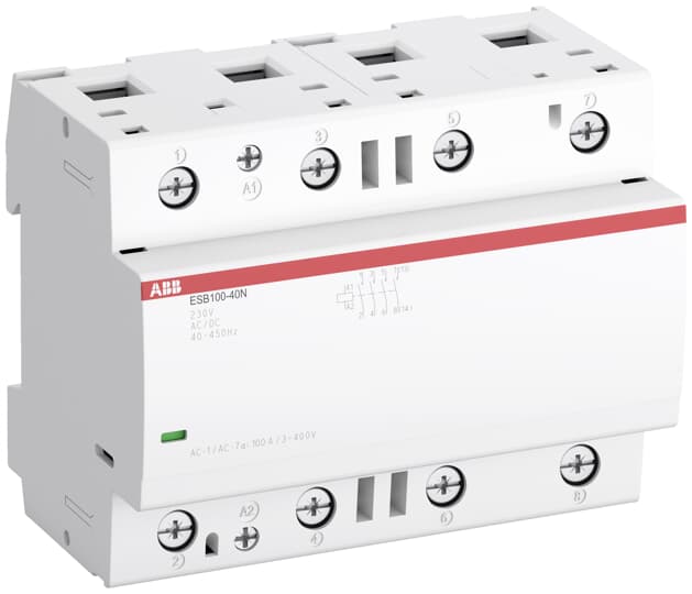 ESB100-40N (Tesisat Kontaktörü 230AC/DC,100A(AC1),4N/A)