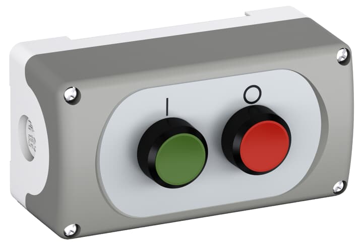 MEP2-1001 (Yaylı Start buton,1NA yeşil ,yaylı stop buton 1NK kırmızı)