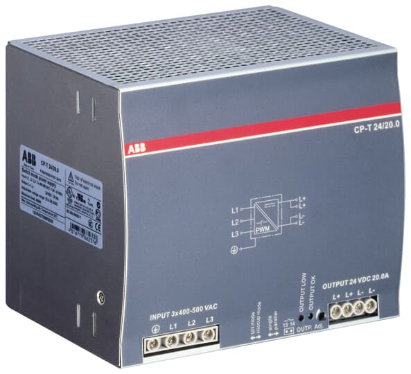 CP-T 24/20.0   (3X400-500VAC Giriş 24VDC Çıkış 20A Güç Kaynağı)