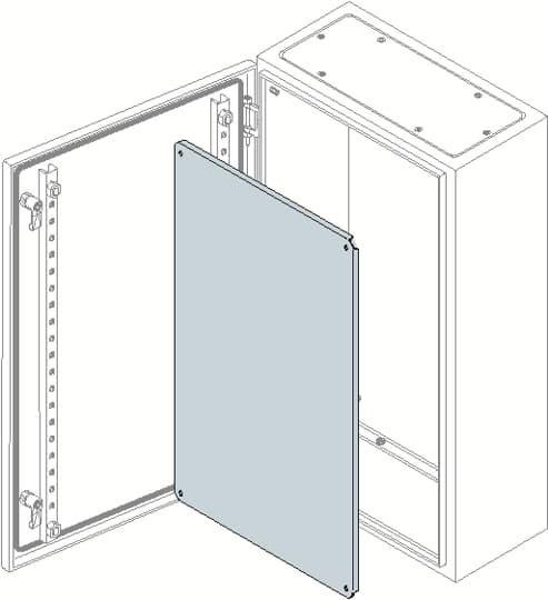 Galvanizli montaj plakası, 300X300 (SR-Duvar Tipi Monoblok Pano İçin (IP65))