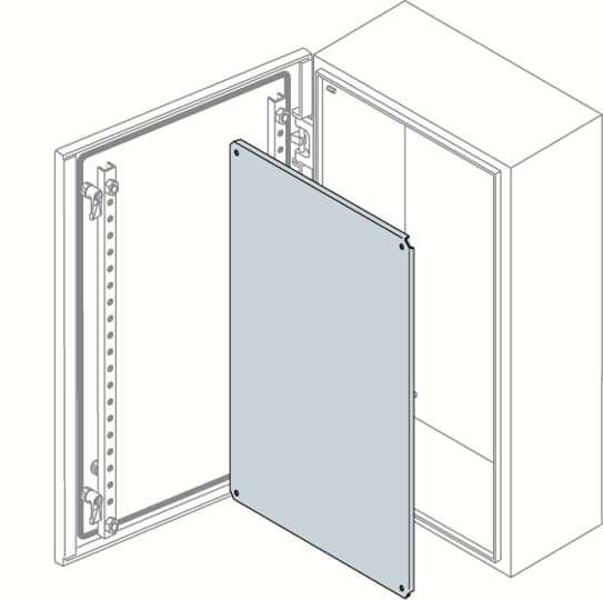 Galvanizli montaj plakası, 600X400 (SR-Duvar Tipi Monoblok Pano İçin (IP65))